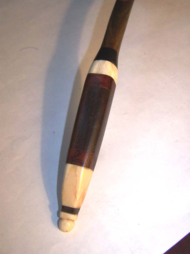 A Fine 19th century Sailor-Made Coconut Dipper with Whale Ivory Mounts circa 1850 — image 3
